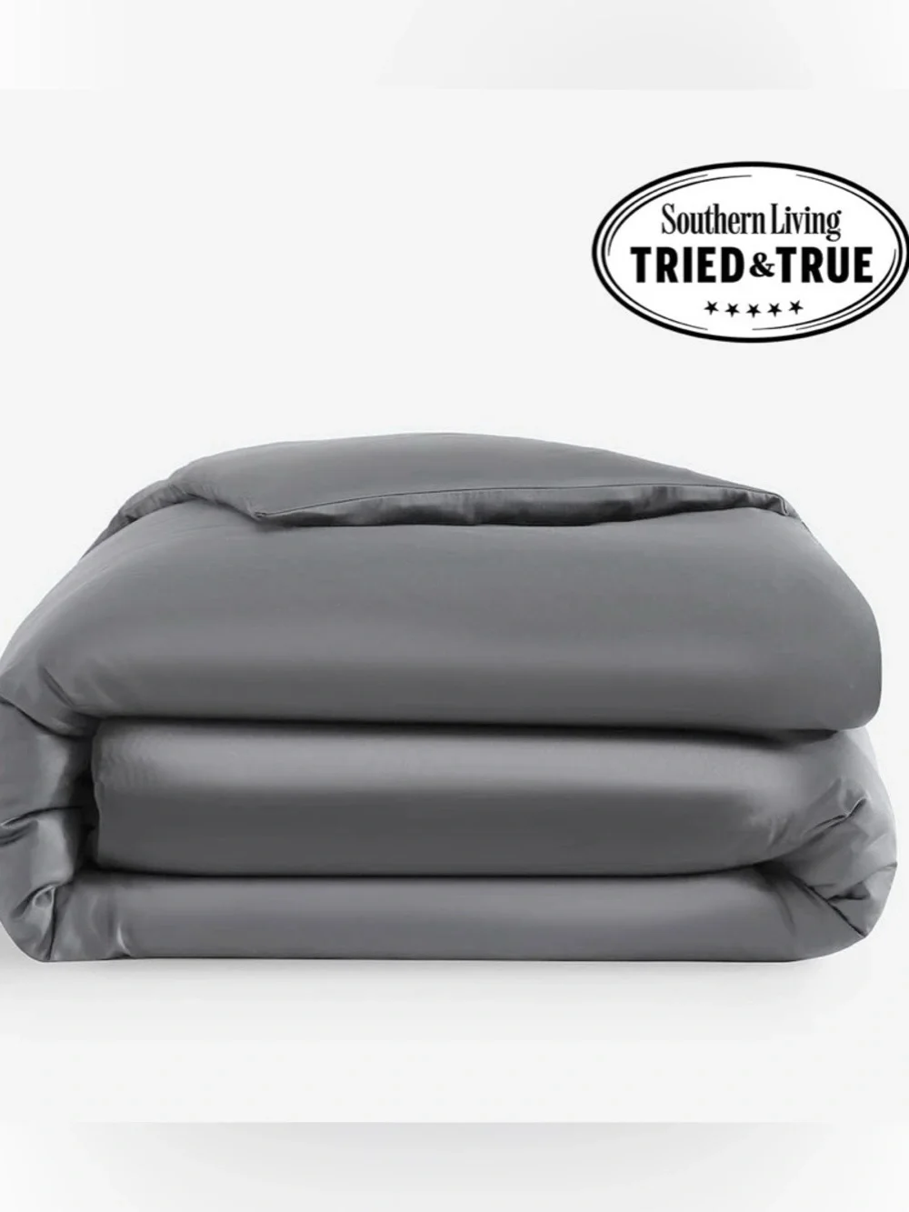 Sunday Citizen Duvet Cover Full Queen Granite Gray NWT Luxury Bamboo Cover Only